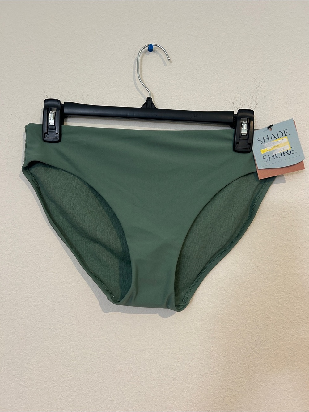 Shade & Shore Olive Swim High-Rise Bikini Bottoms